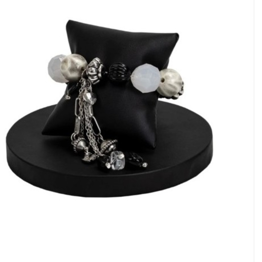 Paparazzi Black and Silver Charm Bracelet Lights, Camera, Action Fashion - Picture 3 of 5